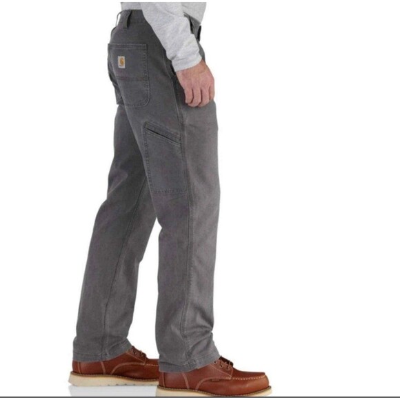 Carhartt Gray Rugged Flex Rigby Relaxed Fit Pant Pants Men's Size 40 x 34 - Picture 1 of 12